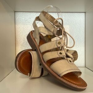 Caterpillar Tan Gladiator Sandals with Adjustable Straps